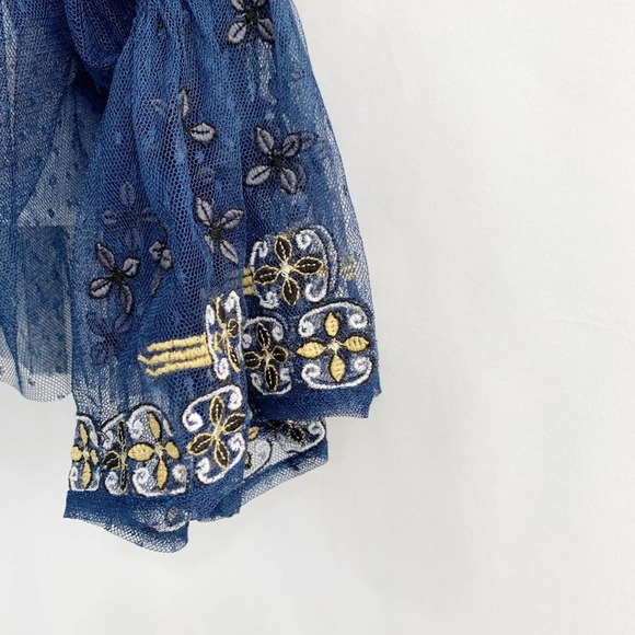 NWT Free People Joyride Navy Top with Embr… - Picture 6 of 12